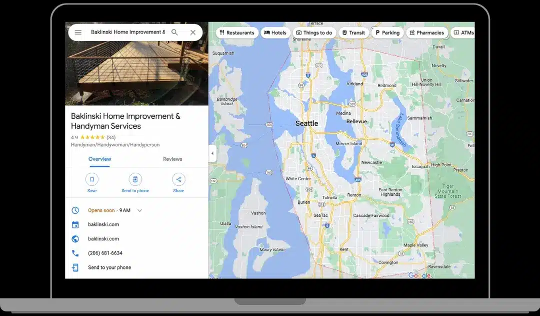 Baklinski listing for home repair and improvement