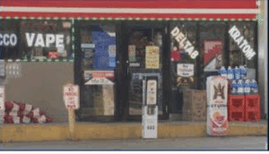 Hemp products for sale at gas station image